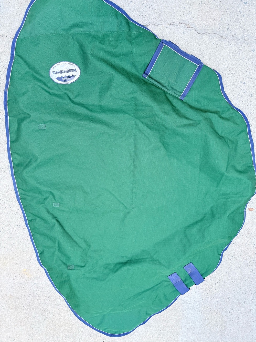 Weatherbetta turnout NECK COVER Horse size L Green w/ navy